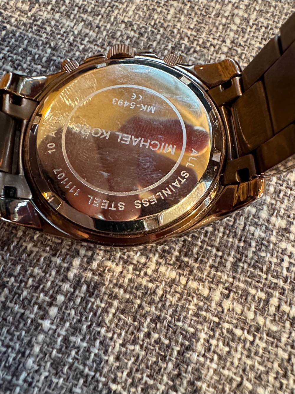 Michael Kors bronze Crystal Accent Chronograph Watch - Picture 3 of 4